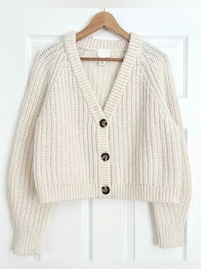 H&M Chunky Knit Cardigan Size L